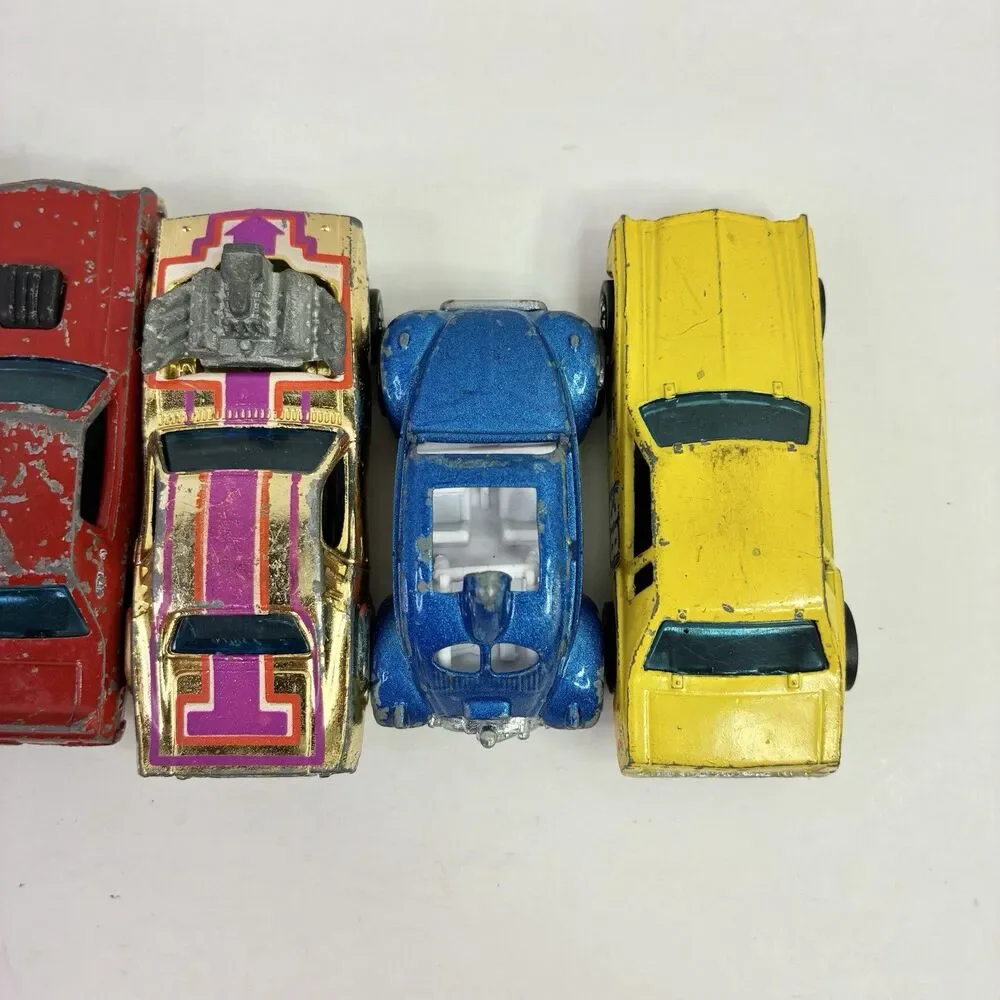 VTG LOT OF 6 Hot Wheels Cars Including 3 Redlines FOR PARTS ROUGH CONDITION